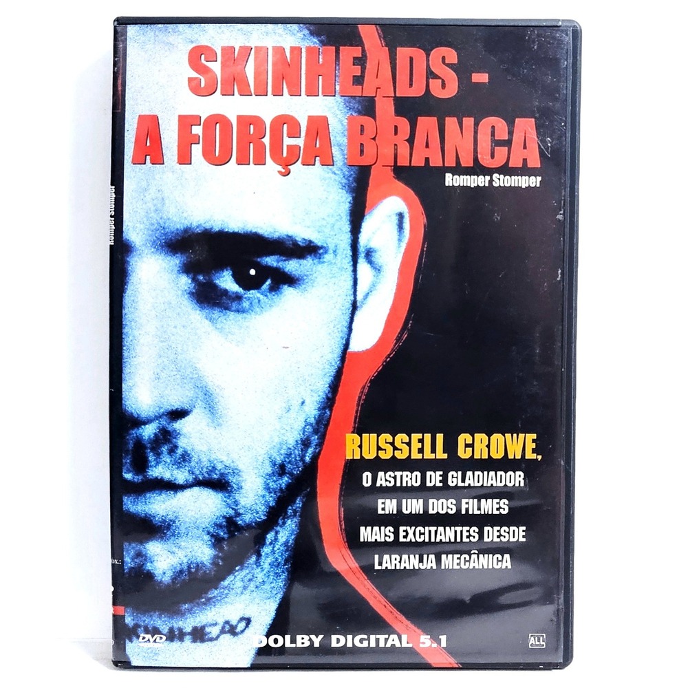 Romper Stomper Russell Crowe DVD Action Drama Brazil Subtitles‎ EUC
